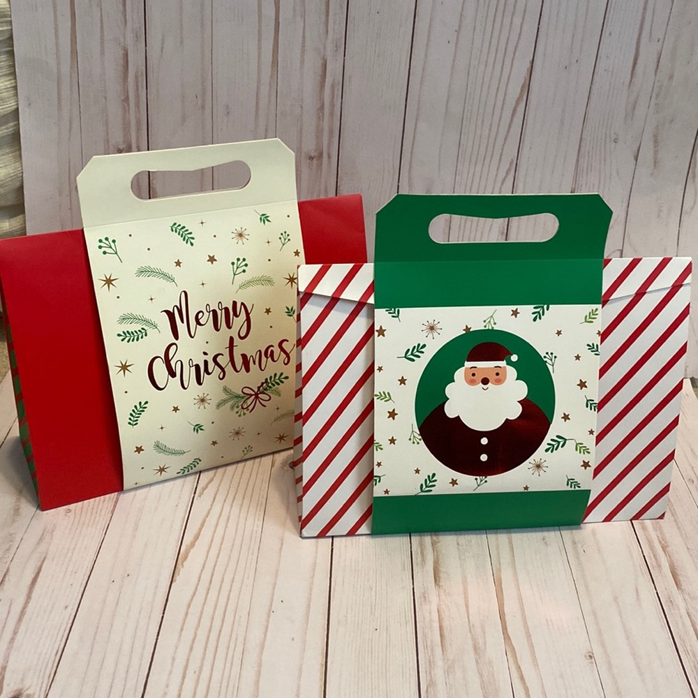 👗🛍️DIY Christmas gift boxes w handle🛍️